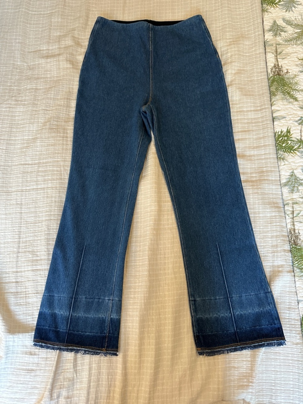 Women’s Medium Blue Denim Jeans - Classic Flare Ankle